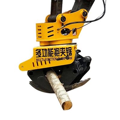 Forst-Greiferbagger-Zubehör, hydraulischer Greifer, Sägeschnitt, Holzschneider