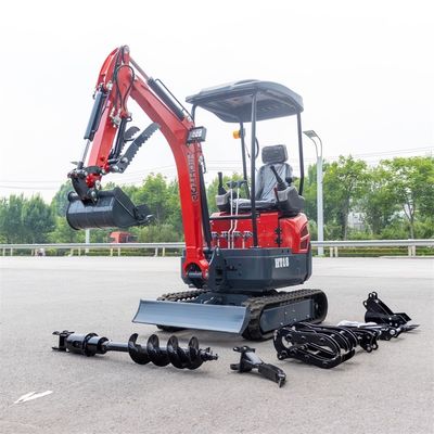 12 RPM Schwinggeschwindigkeit 1800kg Mini-Hydraulischer Bagger mit einziehbarem Gleis für effizientes Graben