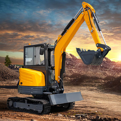 Kleiner Hydraulikbagger Dozer Schaufel und Hydraulik Schnellwechsel für einfache Bedienung