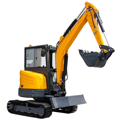 CE-zertifizierte, EPA-konforme Hightop-Minibagger mit 885 mm Schwanzdrehradius